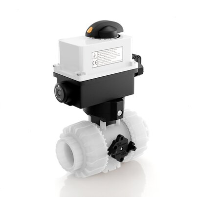 VKDOF/CE 90-240 V AC - electrically actuated DUAL BLOCK® 2-way ball valve