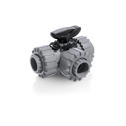 LKDIC - DUAL BLOCK® 3-way ball valve DN 10:50